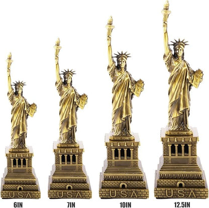 Statue of Liberty Metal Figurine, Desk Decor for Home Office,