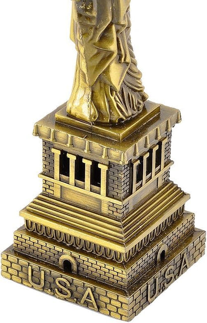 Statue of Liberty Metal Figurine, Desk Decor for Home Office,
