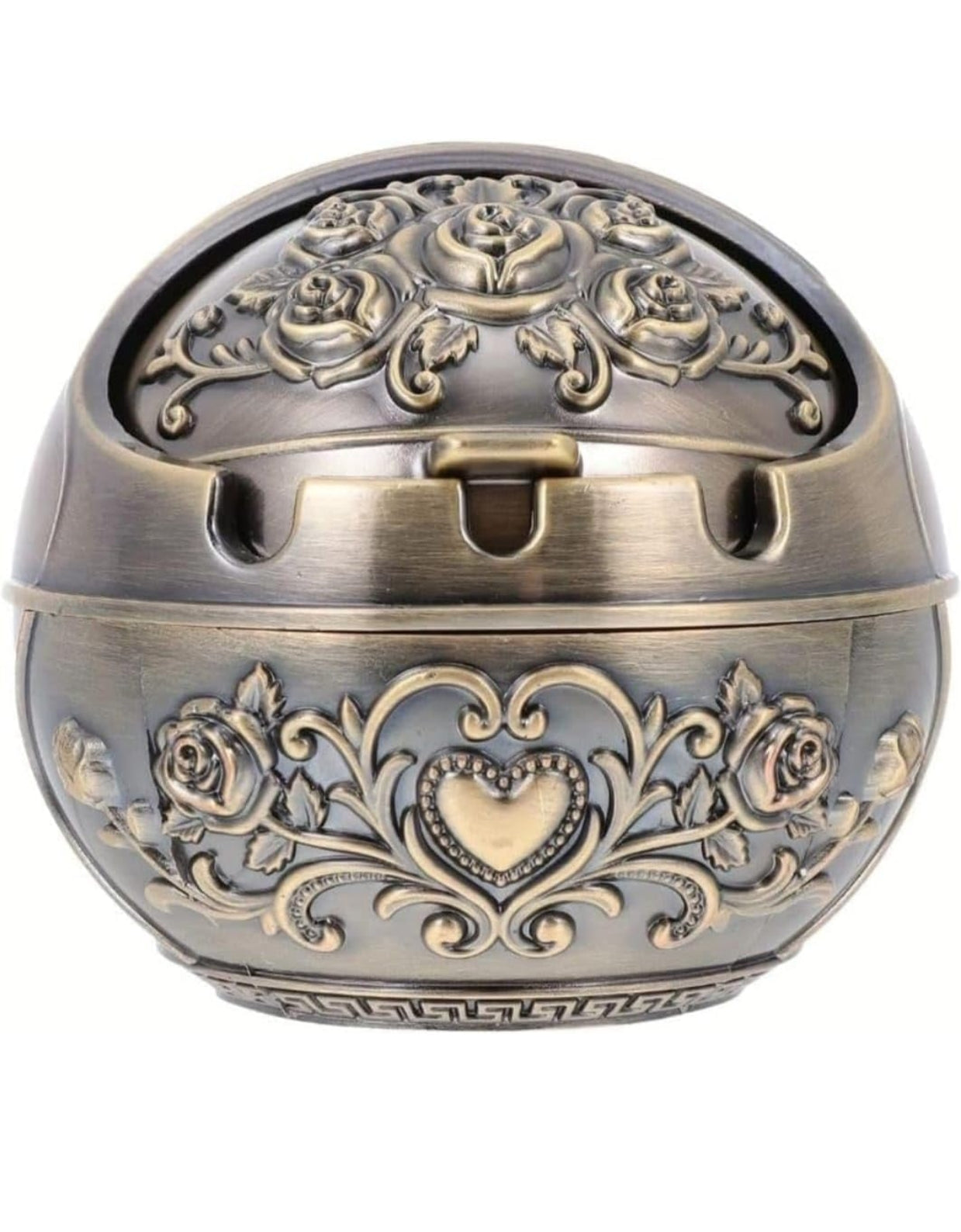 Round Metallic Ash Tray